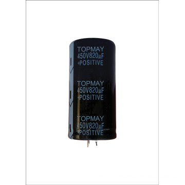Snap-in Terminal Aluminum Electrolytic Capacitor 450V 820UF